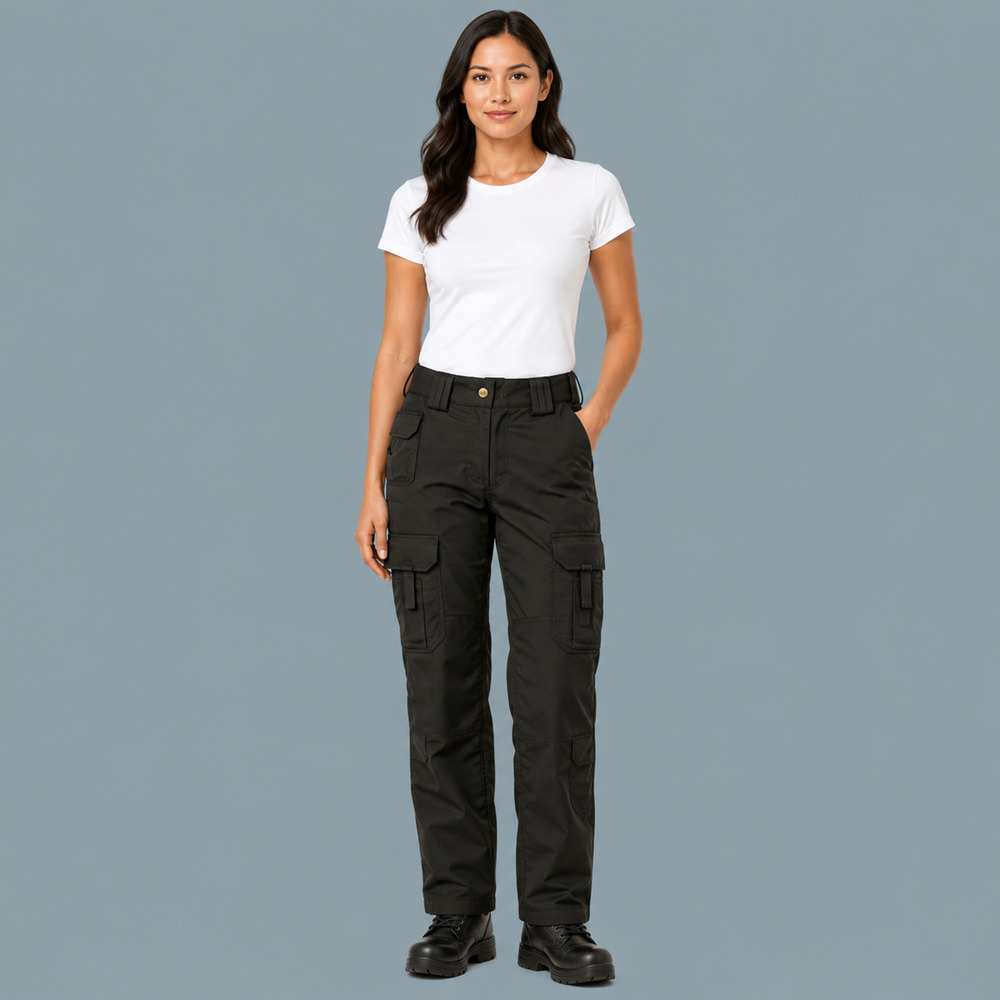 5.11 Tactical Size 2 L Long Black EMS Cargo Pockets Zip Work Pants NEW
